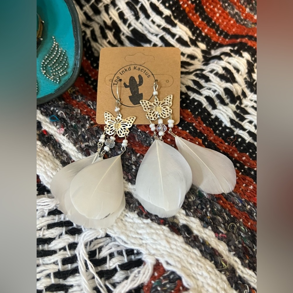 Feather earrings